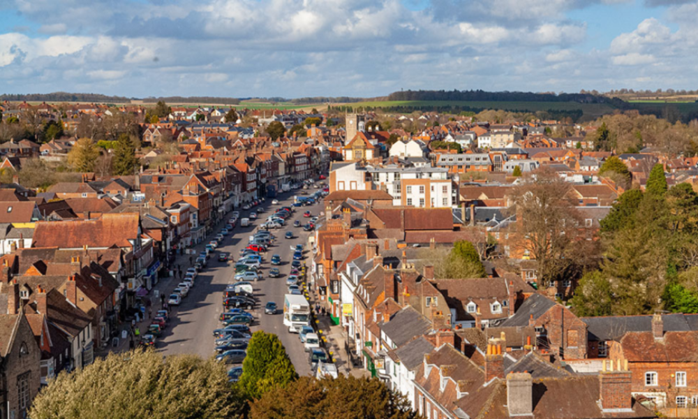 An aerial view of Marlborough, horizontal resized